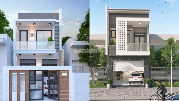 Mẫu nhà 1 trệt 1 lầu 5x15 hình chữ I với bố trí thông minh