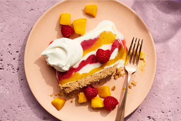 Raspberry-Mango Frozen Cake of Delight