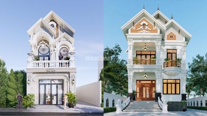 Mẫu nhà tân cổ điển với thiết kế tinh tế và màu sắc nhẹ nhàng, thanh thoát đầy cuốn hút