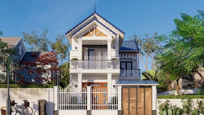 Nhà 1 trệt 1 lầu 5x15 phong cách Tân cổ điển với những chi tiết đường nét tinh xảo, đầy sang trọng