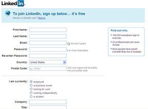 LinkedIn profile details page