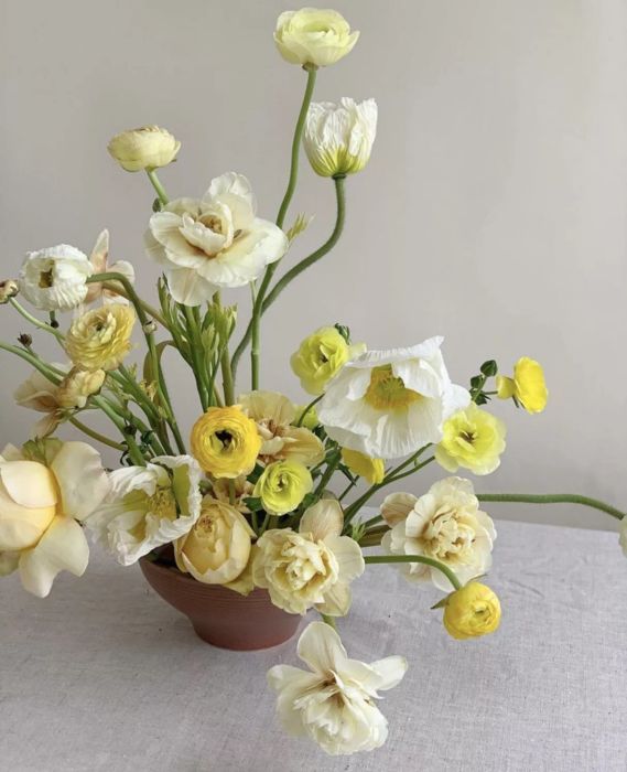 White and Yellow Flower Arrangement