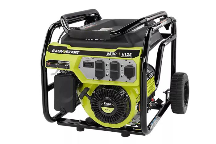 Ryobi 6500-Watt Portable Generator with CO Shutdown Sensor