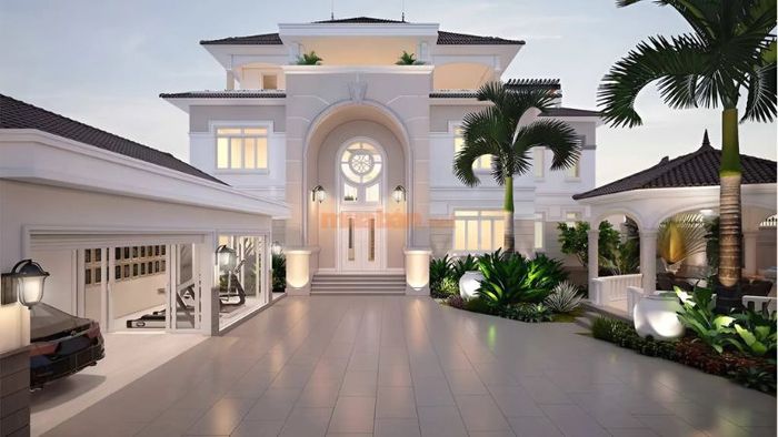 Nhà vườn phong cách Châu Âu được thiết kế thêm chòi để thư giãn, tận hưởng cảnh đẹp cùng người thân.
