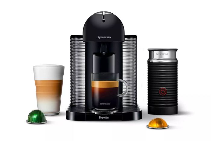 Nespresso Vertuo Coffee and Espresso Machine by Breville, 5 Cups, Matte Black