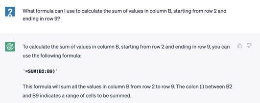 /Excel formula creation