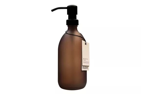 Kuishi Home Amber Glass Soap Dispenser