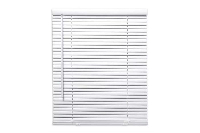 Lowe’s Project Source Cordless White Vinyl Light Filtering Mini Blinds