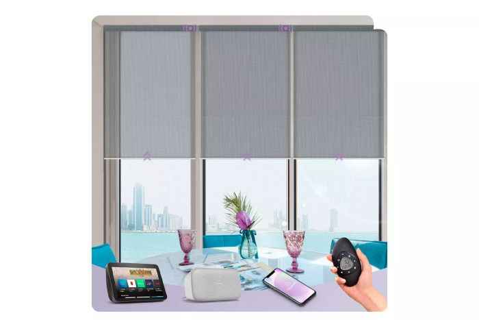 Graywind Motorized Solar Roller Shades