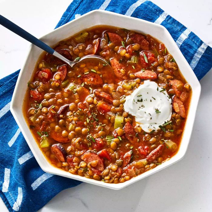 Lentil Soup with Sausage