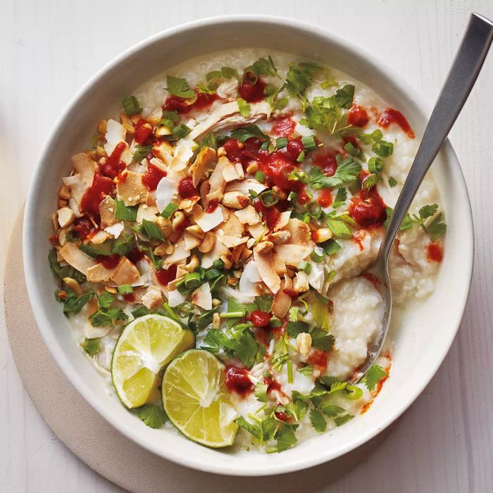 Slow cooker chicken congee
