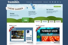 The Tumblr website offers a variety of themes for customizing your blog's appearance.