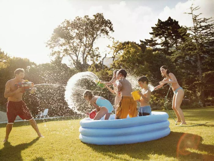 Father's Day Water Fight