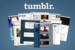 The Tumblr homepage, showcasing a variety of unique blogs.
