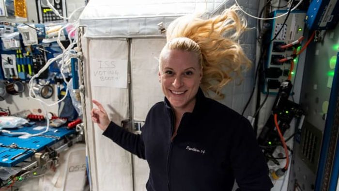 Astronaut Kate Rubins voted from space.