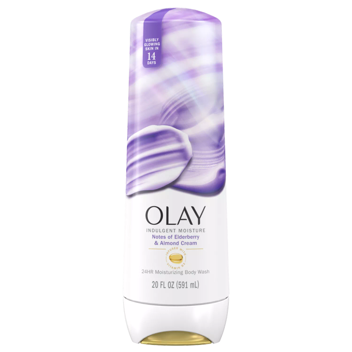 Luxurious Moisturizing Body Wash with Elderberry and Almond Cream