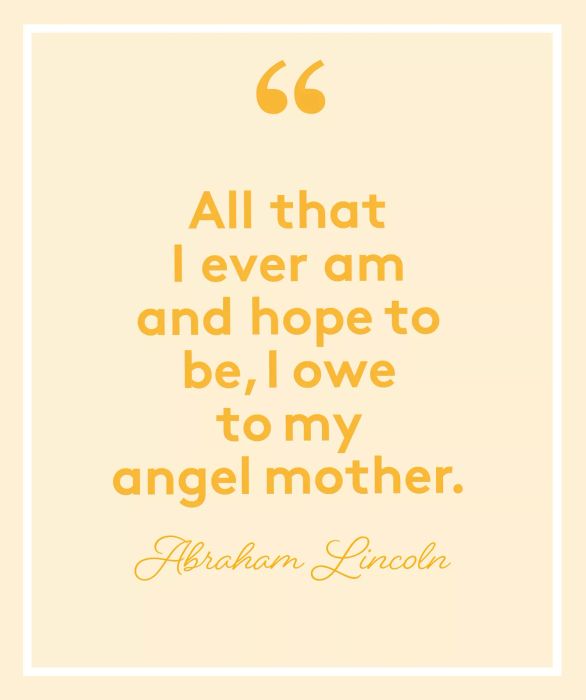 Simple Poems for Mother's Day: Abraham Lincoln Poem