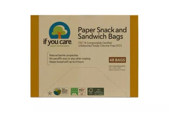 If You Care Paper Snack & Sandwich Bags