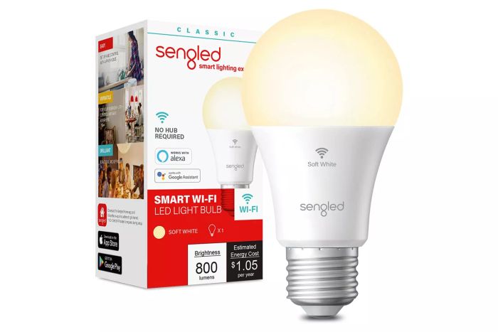 Amazon Sengled WiFi Smart Bulb, Dimmable Alexa-Compatible Light Bulb