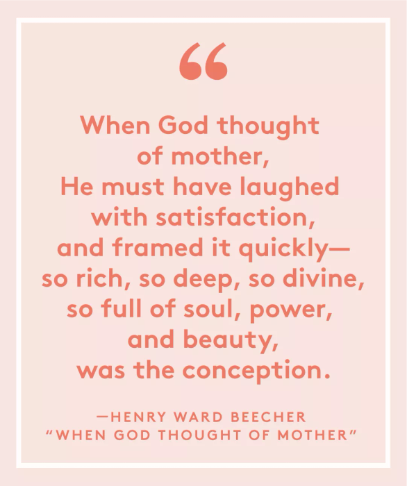 When God Thought of Mother