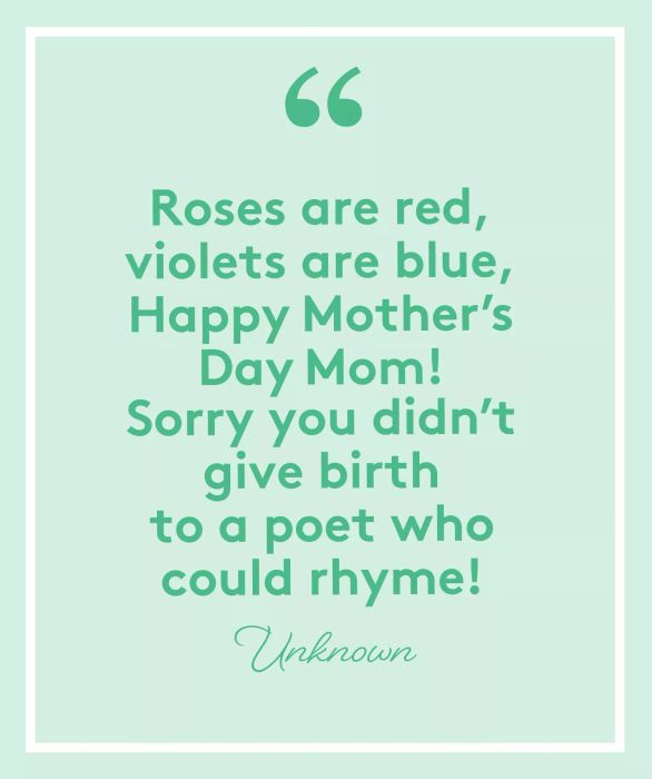 Funny Poems for Mother's Day: The Gesture That Matters
