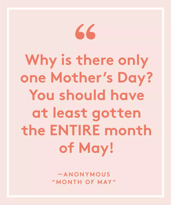 The Month of May