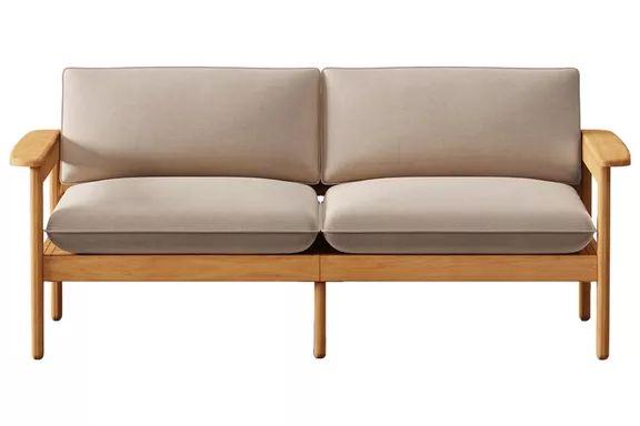 Burrow Dune Teak Sofa for Two