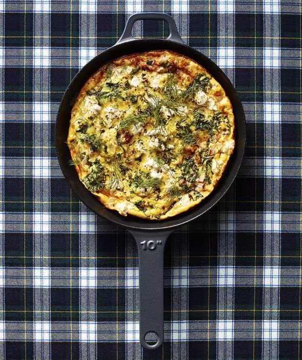 Kale and Goat Cheese Frittata