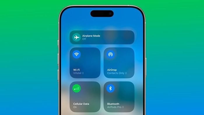 Cải tiến nút Di động trong Control Center