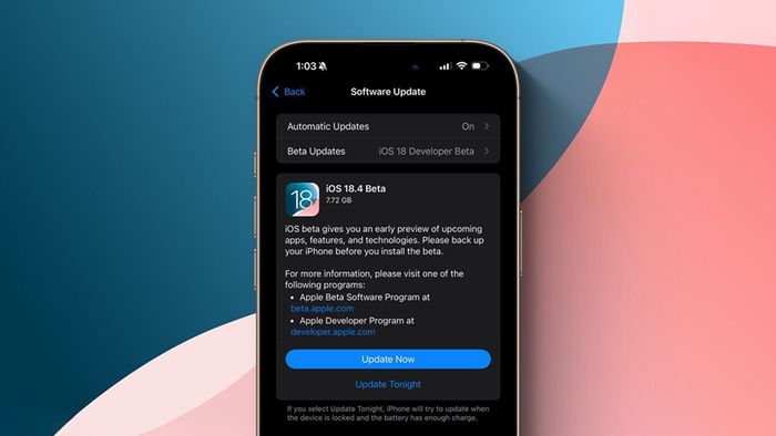Bản thử nghiệm iOS 18.4 beta 1 đã được phát hành