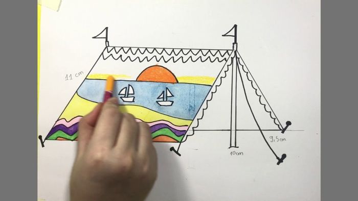 trang trí lều trại lớp 8 đơn giản nhưng ấn tượng