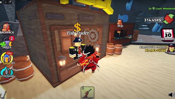 Lưu ý khi nhập mã code Go Fishing Roblox