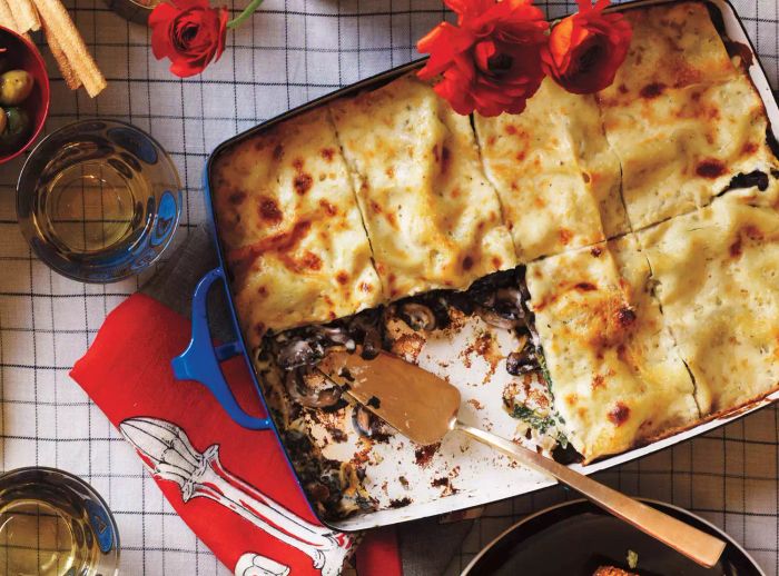 Mushroom and Spinach Lasagna