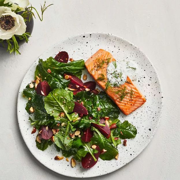 Roasted Salmon with Beet Salad