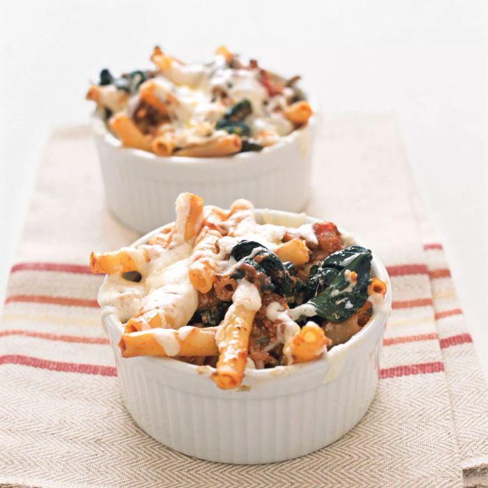 Easy pasta recipes - Lasagna-Style Baked Ziti