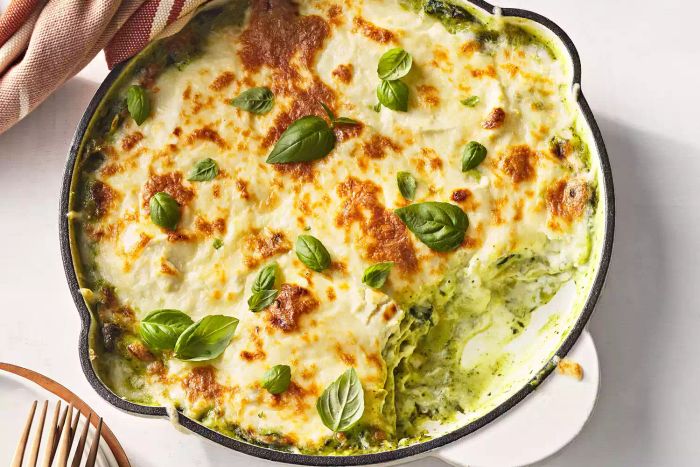 Pesto Skillet Lasagna