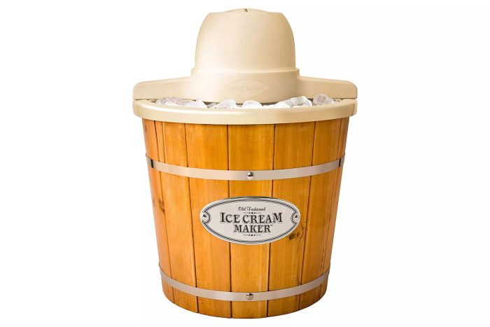 Nostalgia 4-Quart Wooden Bucket Ice Cream Maker