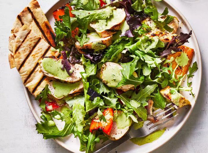 Quick and easy recipe - Grilled Chicken and Pepper Salad