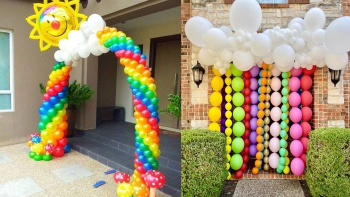 Trang trí cửa chính lớp mầm non sinh động và thu hút