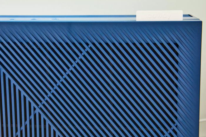 A detailed view of the vents on the Coway Airmega 160 Air Purifier