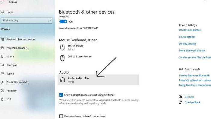 Pairing AirPods with Your PC