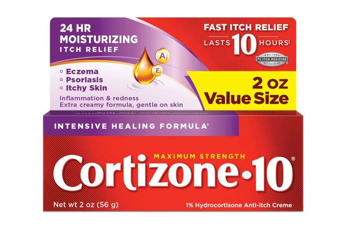 Cortizone 10 Maximum Strength 1% Hydrocortisone Anti-Itch Cream with 24-Hour Moisture Relief