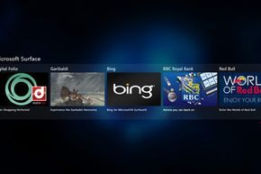 The application launcher for Microsoft Surface.