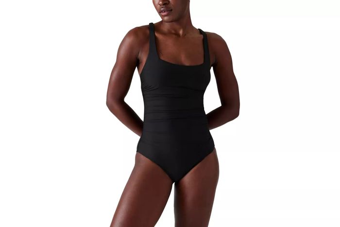 Athleta Square Neck One Piece Swimsuit