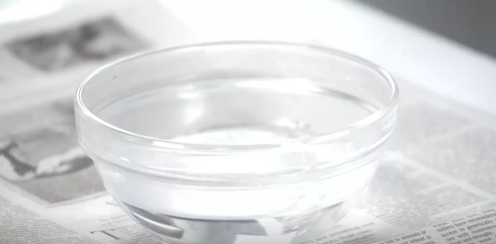 A bowl filled with water
