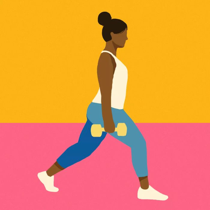 Balance Exercises: Stationary lunges