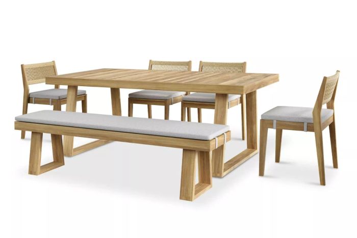 Castlery Rio Outdoor Teak Build-Your-Own Dining Set