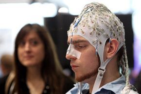 Brain interface demonstration at the 2010 CeBIT Technology Fair