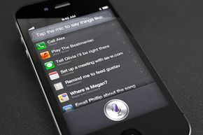 Siri is ready to chat with you—just tap the microphone to begin the conversation.
