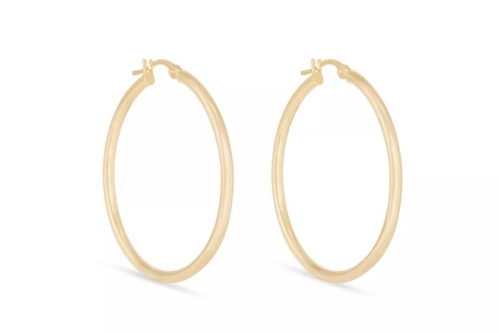 Stone and Strand Large Classic Hoops